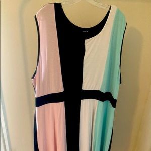 Torrid Plus Size Color Block Tank Dress
